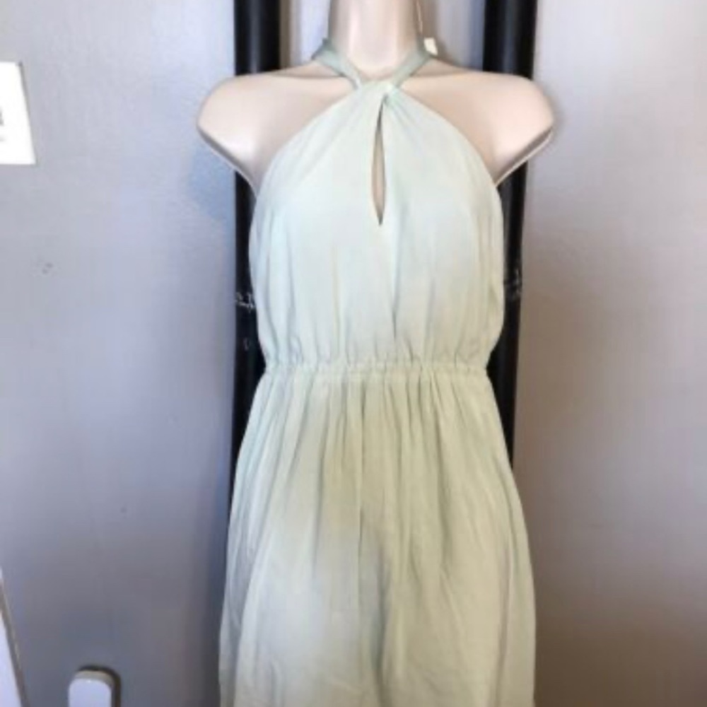 H&M keyhole mint mini dress